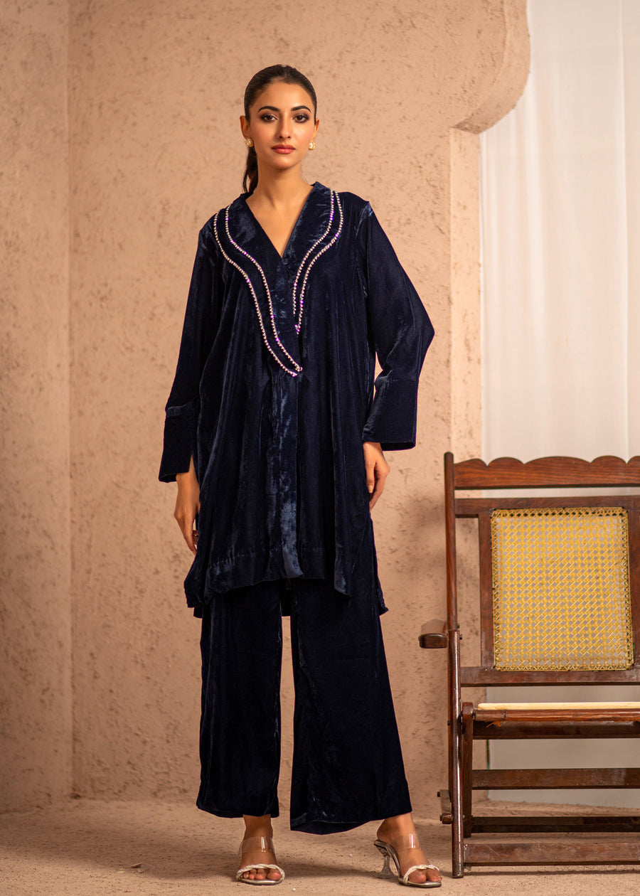 Velvet - Navy Blue